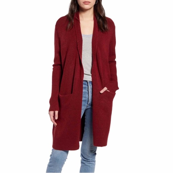 Treasure & Bond Sweaters - Sold - Sold - NWT- Treasure & Bond Deep Red/Orange Open Front